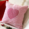 Chenille Heart Pillow