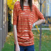 Shimmery Slouch Top