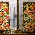 Vintage Button Curtains