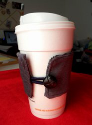DIY Fathers Day Fabric Coffee Sleeve