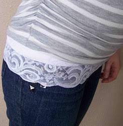 Lace Trimmed Maternity Belly Bands
