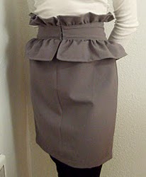 Ruffled Peplum Skirt Tutorial 
