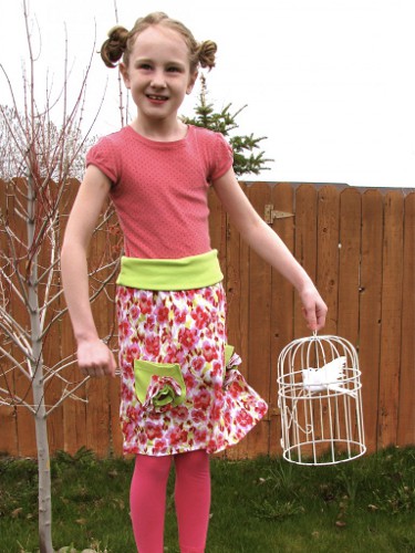 T Shirt to Skirt Refashion