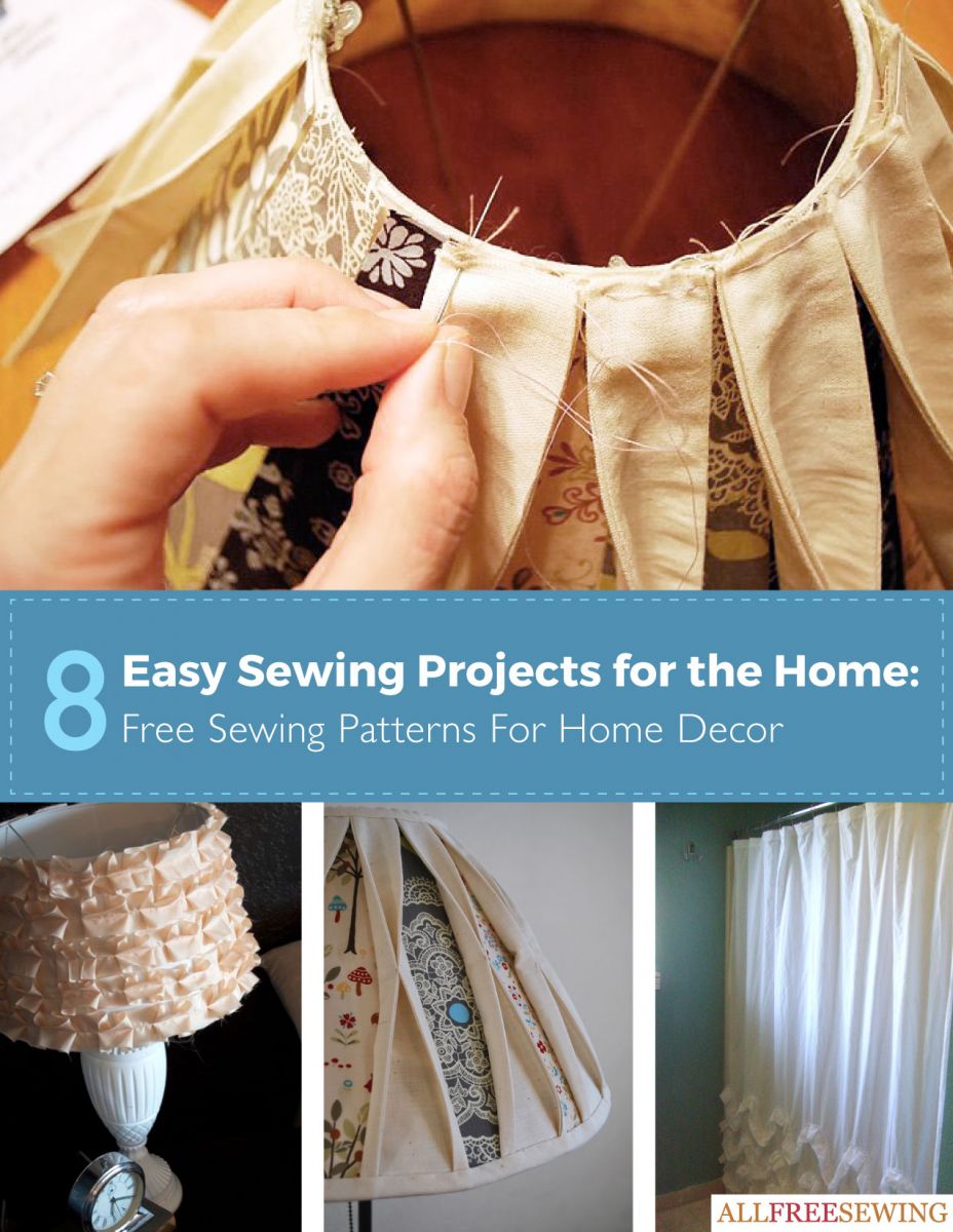 8 Easy Sewing Projects for the Home: Free Sewing Patterns for Home Decor